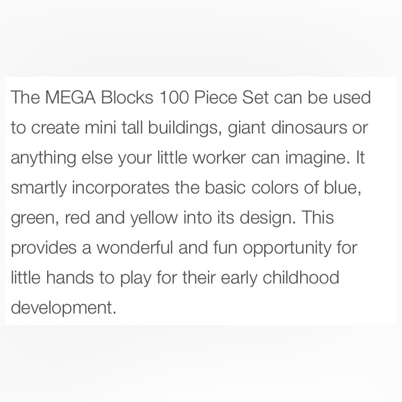 MEGA BLOKS First Builders endless building bag 100 blocks with building cards - Picture 9 of 11
